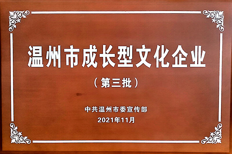 温州市成长型文化企业