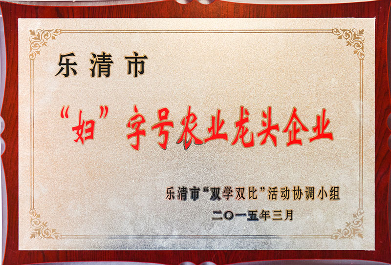 乐清市妇字号农业龙头企业